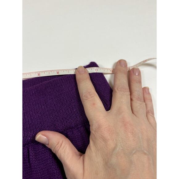 Cervelle Matching Set Sweater Pants Beaded Cardigan Purple Small - Picture 7 of 16